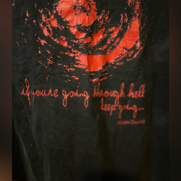 “If you’re going thru hell,keep going”Graphic Tee by PHILOSOPHER GARDEN🌵Small - Picture 5 of 5